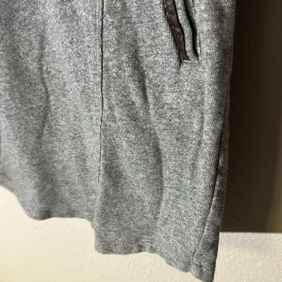 Lole Calm French Terry Sweatshirt Dress S Gray Wide Crewneck Organic Cotton - Picture 6 of 8